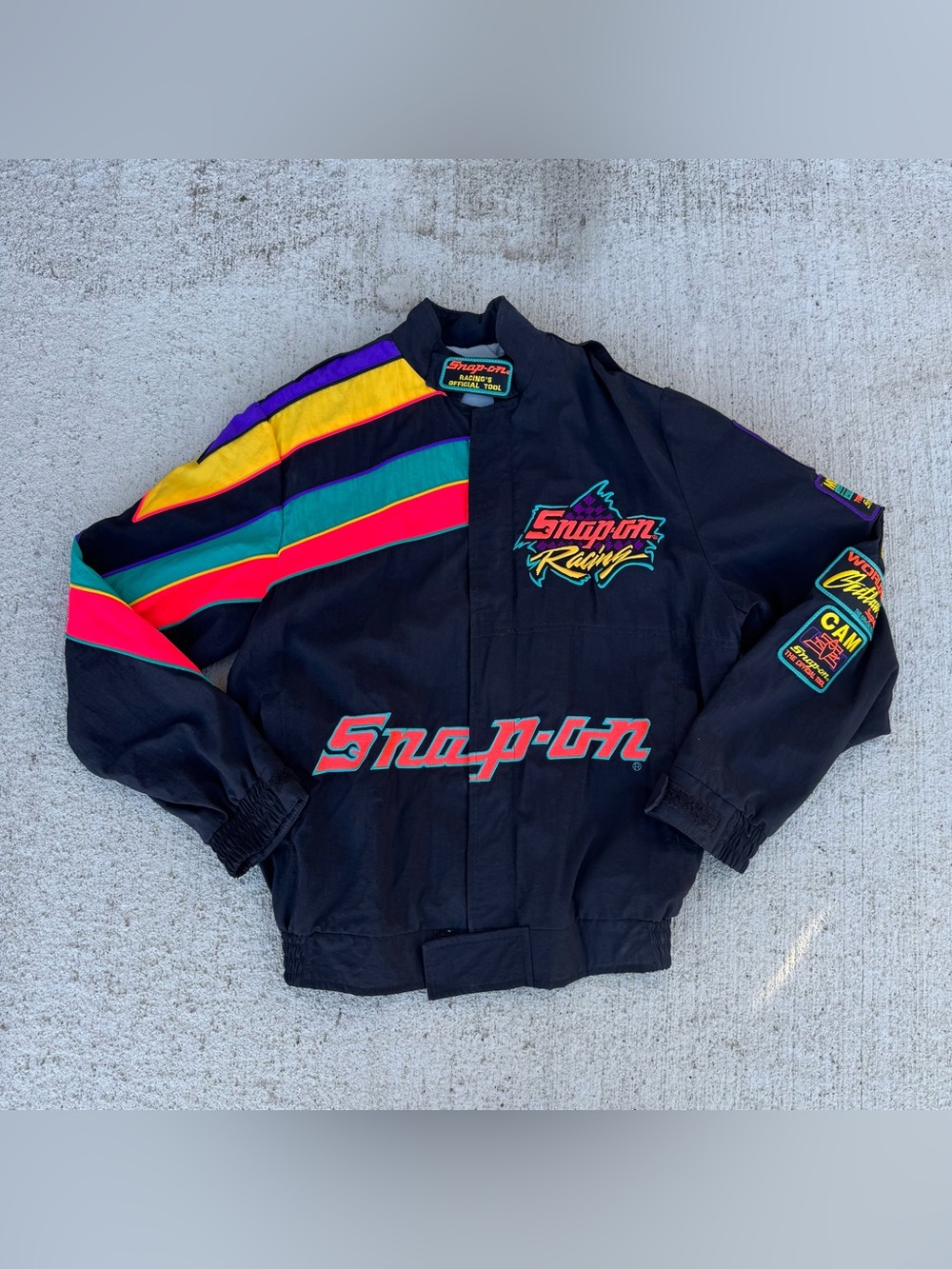 Vintage Astrosportwear Snap On Racing Jacket – 1990s Era  Medium
